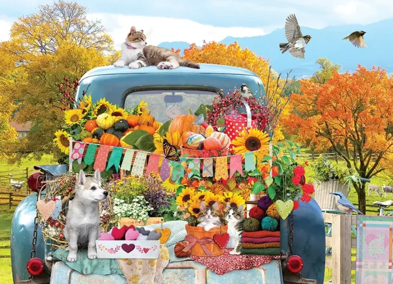 Cobble Hill: Country Truck in Autumn (500)
