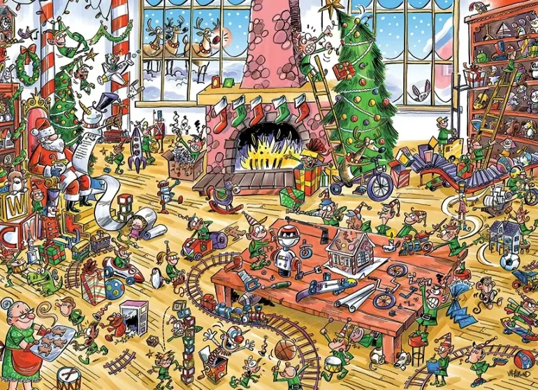 Cobble Hill: Family Pieces - Doodle Town, Elves at Work (350)