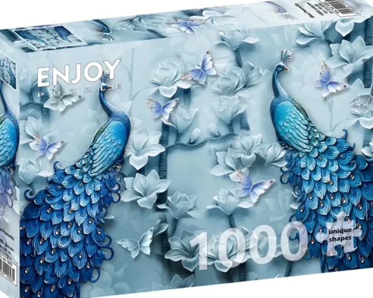 Enjoy: Blue Peacocks (1000)