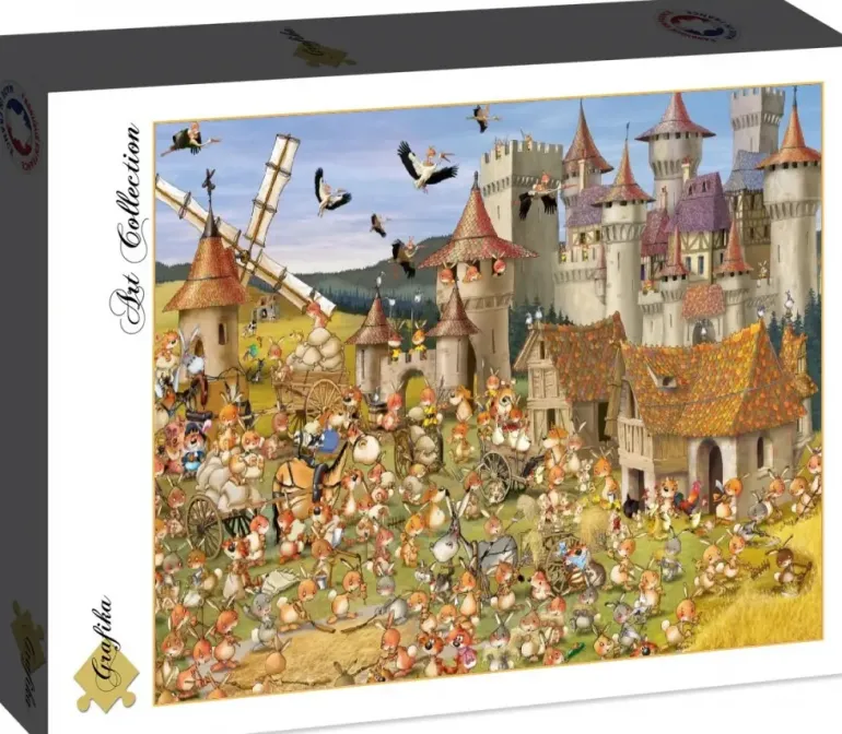 Grafika: Francois Ruyer - Bunny Castle (2000)