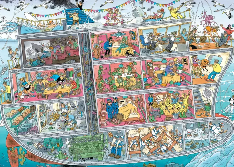 Jan Van Haasteren: Cruise Ship (1000)