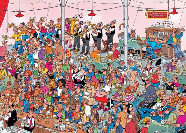 Jan Van Haasteren: German Beer Party (1000)