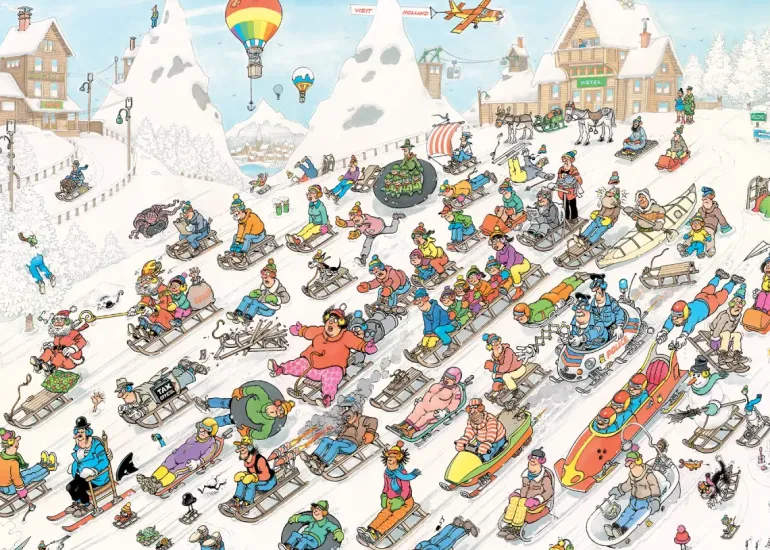 Jan Van Haasteren: It's All Going Downhill (1000)