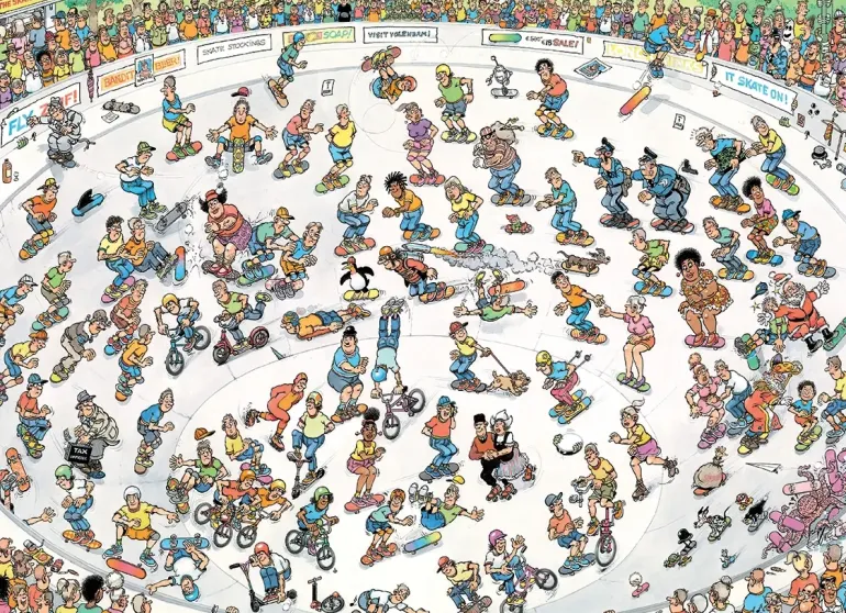Jan Van Haasteren: Riding The Skate Bowl (1000)