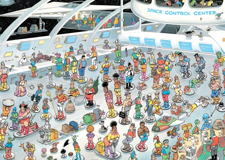 Jan Van Haasteren: 2 x 1000 (Give Us Some Space, All Dressed Up)