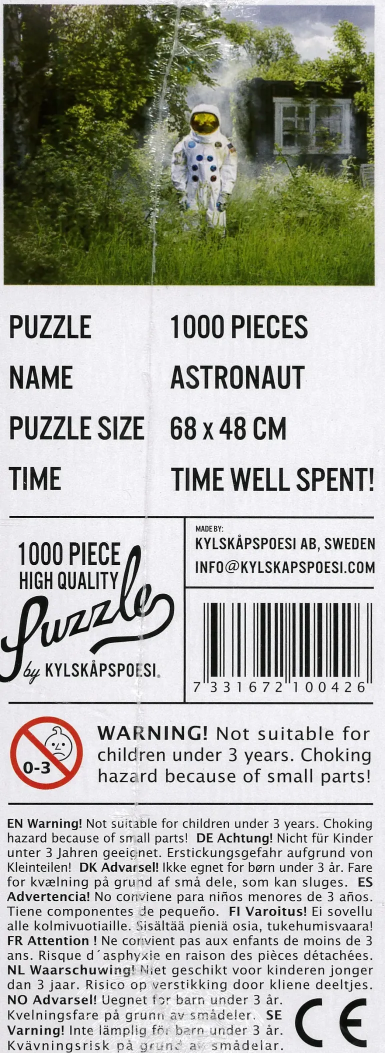 Kylskåpspoesi: Astronauten (1000)