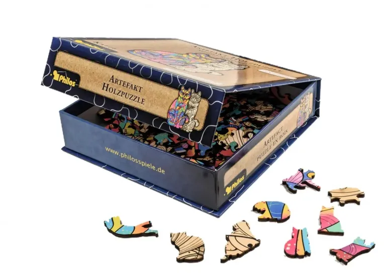 Philos: Artifact Wooden Puzzle - Cat (160)