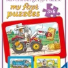 Ravensburger: Excavator, Tractor and Dump Truck (3 x 6)