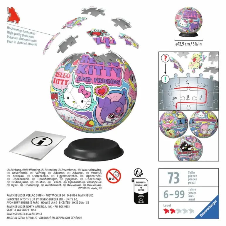 Ravensburger: Puzzle Ball - Hello Kitty and Friends (73)