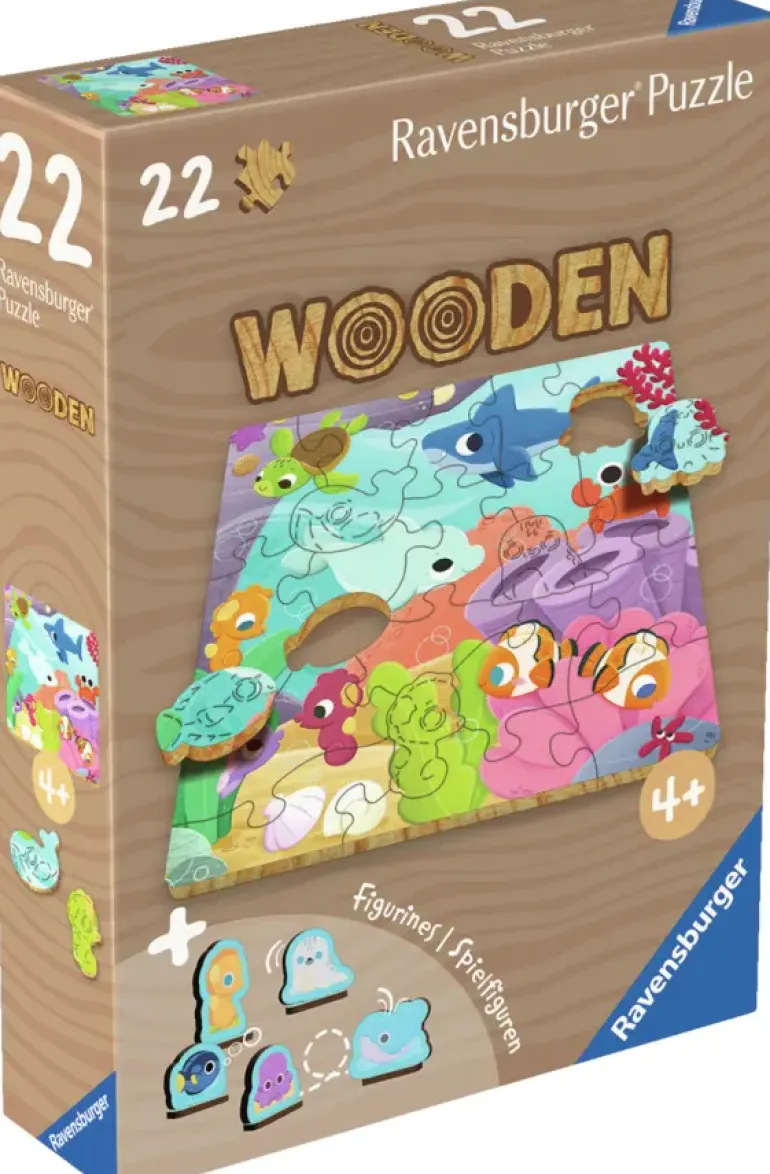 Ravensburger: Wooden Träpussel - Underwater Friends (22)