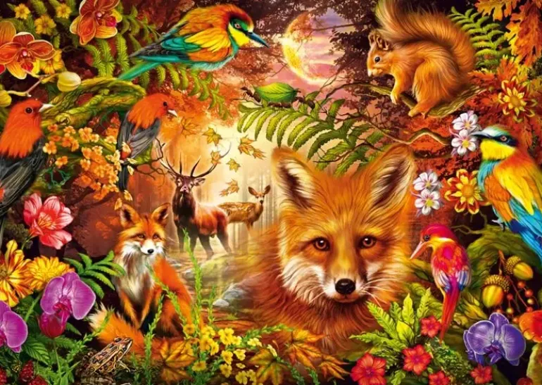 Schmidt: Ciro Marchetti - Flowers, Fur and Feathers (1000)