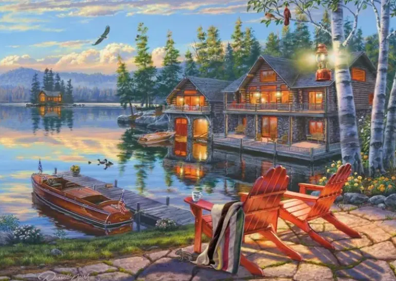 Schmidt: Darrell Bush - The Banks of Loon Lake, New York (1000)