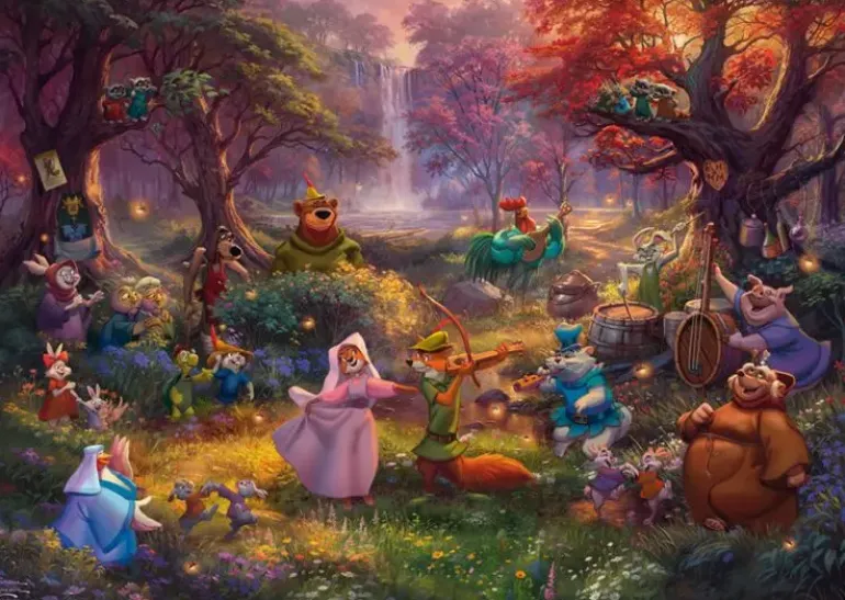 Schmidt: Thomas Kinkade Studios - Disney, Robin Hood (1000)