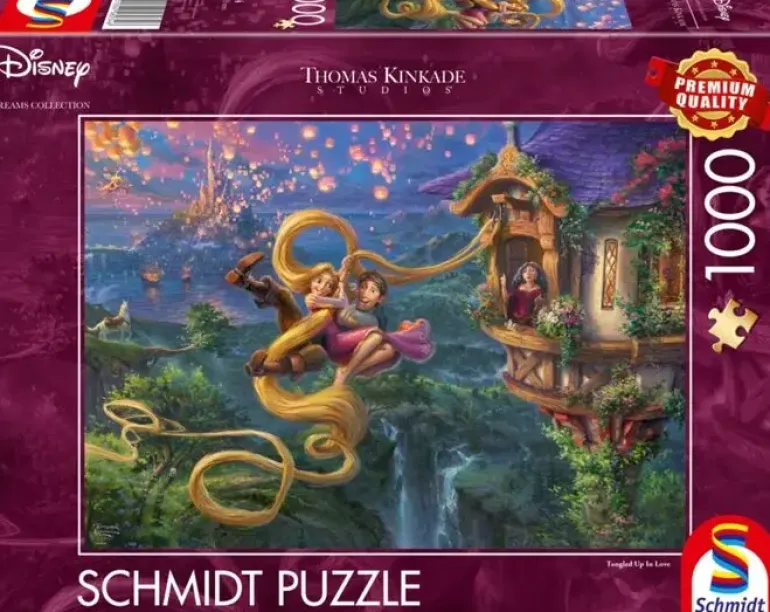 Schmidt: Thomas Kinkade Studios - Disney, Tangled Up In Love (1000)