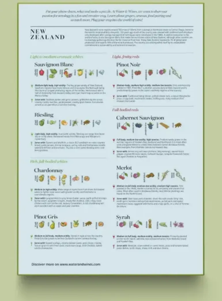 Water & Wines: New Zealand - Wine Puzzle (1000)